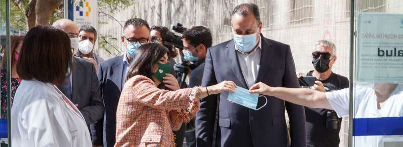 La ministra en el Hospital Insular/Acfi Press.